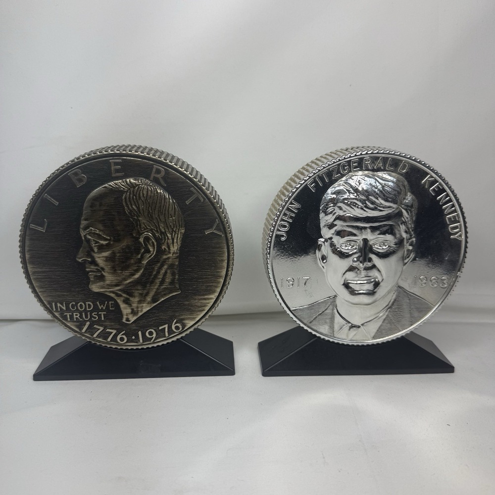 Vintage Presidential Astro Coin Still Piggy Bank‎ Half Dollar Bicentennial Lot 2